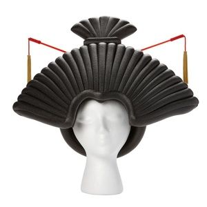 Chris March Big Fun Geisha Wig Target Exclusive Foam Headpiece